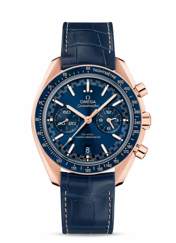 Omega Speedmaster Racing Master Co-Axial / Sedna / Blue / Alligator 329.53.44.51.03.001 (32953445103001)